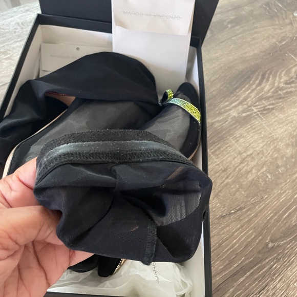 MARCO de VINCENZO Sheer Mesh Swarovski Crystal Stocking Boot Size 39 - Picture 11 of 14